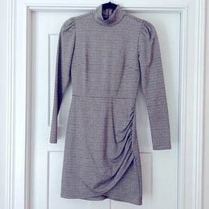 Forever 21 houndstooth mini turtleneck dress